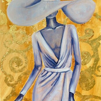 Peinture intitulée "Hat" par Kristina Kolesnikova, Œuvre d'art originale, Huile