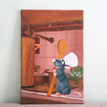 Картина под названием "Картина акрилом Рат…" - Кристина Николаенко, Подлинное произведение искусства, Акрил