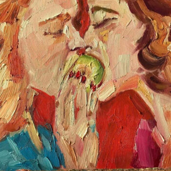 Pintura titulada "Amore" por Kristina Politidou, Obra de arte original, Oleo