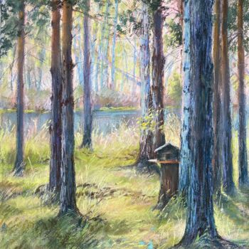 Tekening getiteld "Fairy forest/ Foret…" door Kristina Savinova, Origineel Kunstwerk, Pastel