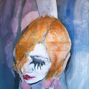 Pittura intitolato "girl in the bathroo…" da Kristina Kovacevic, Opera d'arte originale