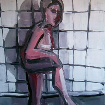 「girl in the bathroo…」というタイトルの絵画 Kristina Kovacevicによって, オリジナルのアートワーク
