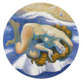 Pittura intitolato "The dream of Venus" da Kristina Korobeynikova, Opera d'arte originale, Olio