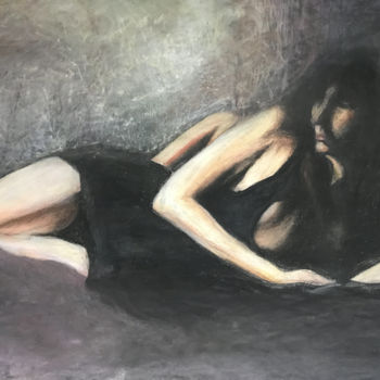 "Female in the Dark" başlıklı Tablo Krirad tarafından, Orijinal sanat, Pastel