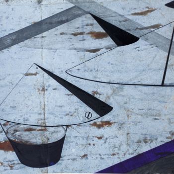 Malerei mit dem Titel "Landing" von Kristine Abika, Original-Kunstwerk, Acryl
