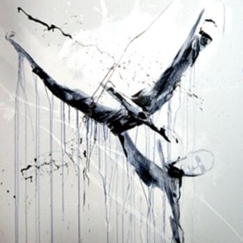 Peinture intitulée "Bascule" par Stéphanie Kristofic, Œuvre d'art originale, Huile