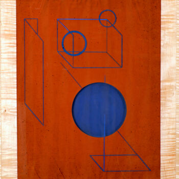 绘画 标题为“Ethereal Structure…” 由Kristopher Lionel, 原创艺术品, 树脂 安装在木板上
