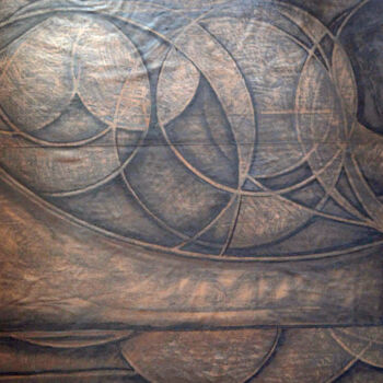 Dessin intitulée "Under the Skin (Vei…" par Kristopher Lionel, Œuvre d'art originale, Fusain Monté sur Panneau de bois