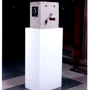 Skulptur mit dem Titel "Impasse" von Kristopher Lionel, Original-Kunstwerk, Beton
