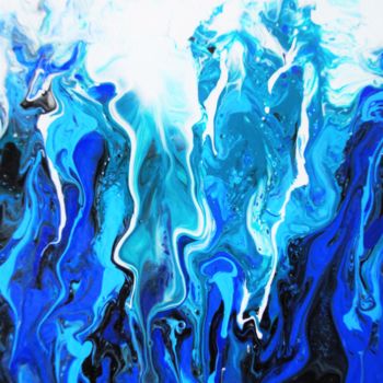 Картина под названием "Energy of the Sea №2" - Anastasiya Krokhmal ( Art Kroha), Подлинное произведение искусства, Акрил