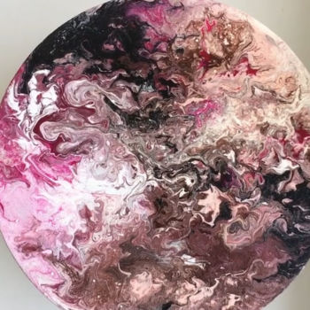 Pittura intitolato "Pink space" da Anastasiya Krokhmal ( Art Kroha), Opera d'arte originale, Acrilico Montato su Telaio per…