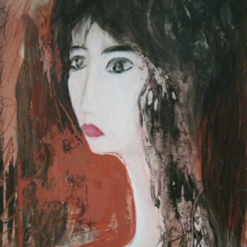 Pintura titulada "Rouge baiser" por Agnan Kroichvili, Obra de arte original