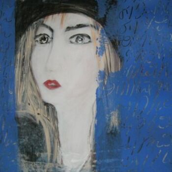 Painting titled "femme slave" by Agnan Kroichvili, Original Artwork, Acrylic