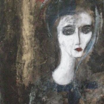 Malerei mit dem Titel "femme finale" von Agnan Kroichvili, Original-Kunstwerk, Acryl