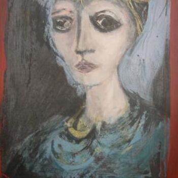 Malarstwo zatytułowany „Aura jaune” autorstwa Agnan Kroichvili, Oryginalna praca, Olej