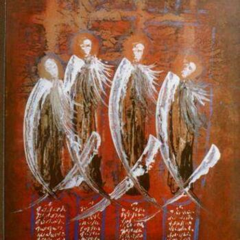 Pintura intitulada "Croisade" por Agnan Kroichvili, Obras de arte originais