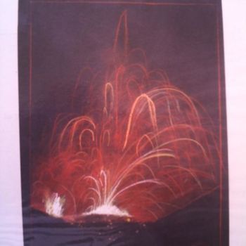Painting titled "Volcano" by Couettecouette, Original Artwork