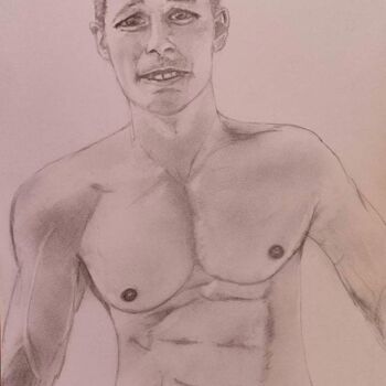 Drawing titled "Nicklas Pedersen" by Vic De Boron, Original Artwork, Graphite