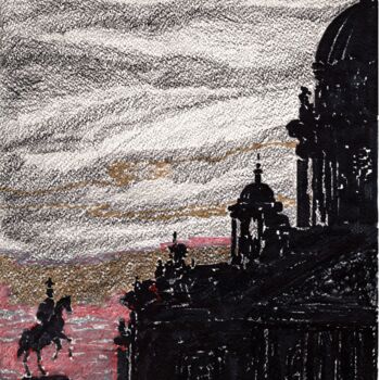 Disegno intitolato "Sankt-Petersburg" da Krughoff, Opera d'arte originale, Inchiostro