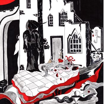 "Romeo and Juliet .…" başlıklı Resim Krughoff tarafından, Orijinal sanat, Mürekkep