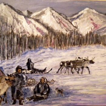 Malarstwo zatytułowany „Sakha (Yakutia)” autorstwa Krughoff, Oryginalna praca, Akryl