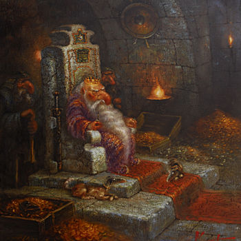 Painting titled ""горный король"" by Dmitry Krutous, Original Artwork