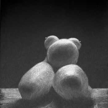 Dessin intitulée "Maternité" par Krystyna Le Rudulier, Œuvre d'art originale, Crayon
