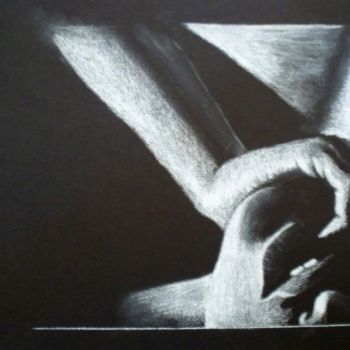 Drawing titled "Extase" by Krystyna Le Rudulier, Original Artwork, Pencil