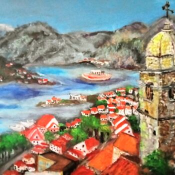 Malarstwo zatytułowany „Czarnogóra” autorstwa Krystyna Mościszko, Oryginalna praca, Akryl
