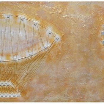 Картина под названием "podniebne loty" - Krystyna Ciećwierska, Подлинное произведение искусства, Акрил Установлен на Другая…