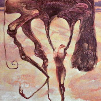 Schilderij getiteld "czlowiek.jpg" door Krzysztof Krawiec, Origineel Kunstwerk, Acryl