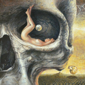 绘画 标题为“Samotność Lilith” 由Krzysztof Krawiec, 原创艺术品, 丙烯
