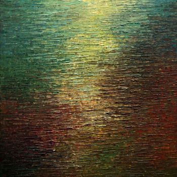 Ζωγραφική με τίτλο "Water 68" από Krzysztof Lozowski, Αυθεντικά έργα τέχνης, Ακρυλικό