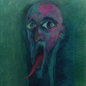 Ζωγραφική με τίτλο "Uwolnione głowy" από Krzysztof Lozowski, Αυθεντικά έργα τέχνης