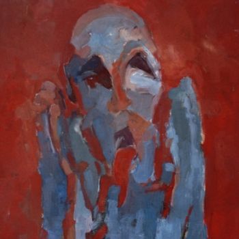Painting titled "Uwolnione głowy ole…" by Krzysztof Lozowski, Original Artwork