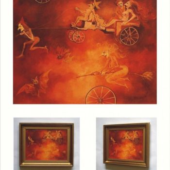 Painting titled "Cykl Bajki dla doro…" by Krzysztof Lozowski, Original Artwork