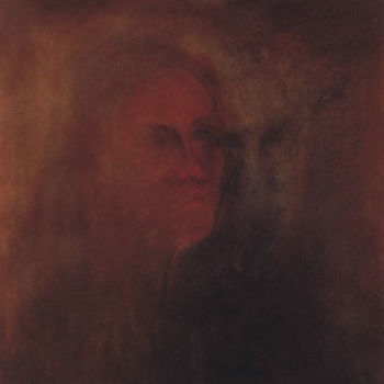 Pintura intitulada "Autoportret grobowy" por Krzysztof Lozowski, Obras de arte originais