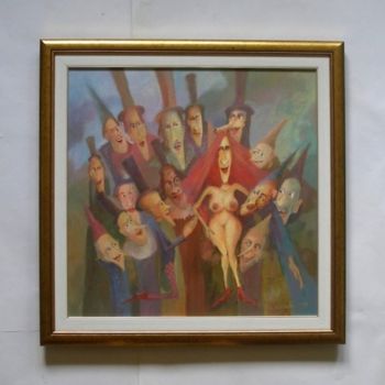 Schilderij getiteld "Zuzanna i ... starc…" door Krzysztof Lozowski, Origineel Kunstwerk
