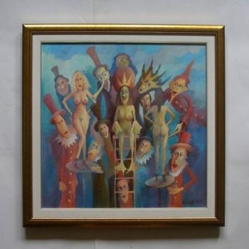 Malerei mit dem Titel "Królewna jednej noc…" von Krzysztof Lozowski, Original-Kunstwerk
