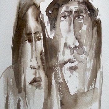 Malarstwo zatytułowany „Oni, przyszli czwar…” autorstwa Krzysztof Lozowski, Oryginalna praca