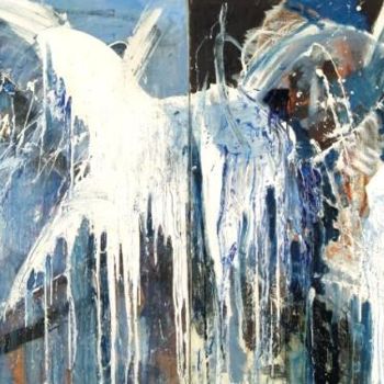 Картина под названием "Koń, Horse" - Krzysztof Lozowski, Подлинное произведение искусства