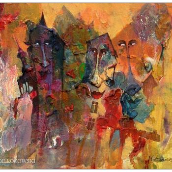 Malarstwo zatytułowany „Mamidła” autorstwa Krzysztof Lozowski, Oryginalna praca, Akryl