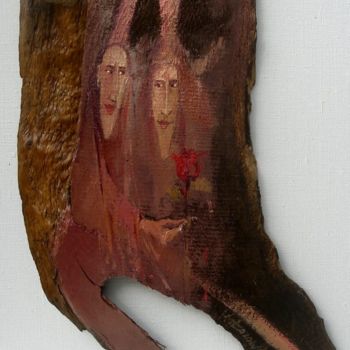 Картина под названием "Drewnem Zaczarowana…" - Krzysztof Lozowski, Подлинное произведение искусства