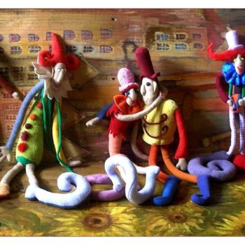 Картина под названием "Pinokio, Ferdynand…" - Krzysztof Lozowski, Подлинное произведение искусства