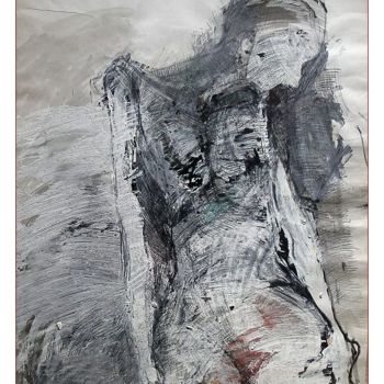 Dibujo titulada "Ona" por Krzysztof Lozowski, Obra de arte original