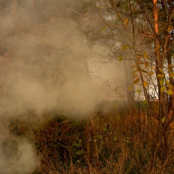 Fotografia zatytułowany „Smoke” autorstwa Krzysztof Lozowski, Oryginalna praca