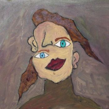 Painting titled "portrait" by Kseiran, Original Artwork, Other