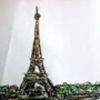 Dibujo titulada "tour eiffel" por Kseiran, Obra de arte original