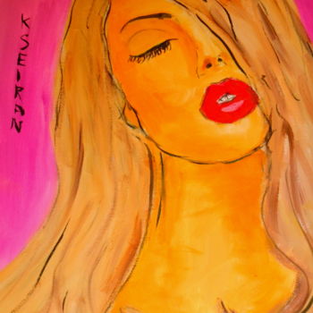 Pintura intitulada "La belle damme" por Kseiran, Obras de arte originais, Óleo