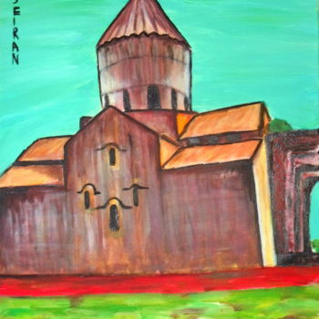 Pintura titulada "eglise" por Kseiran, Obra de arte original, Oleo